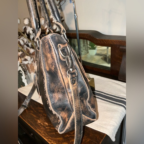 Bed Stu Rockababy Satchel Shoulder Crossbody Black Hand Wash MSRP $295 - Picture 5 of 12